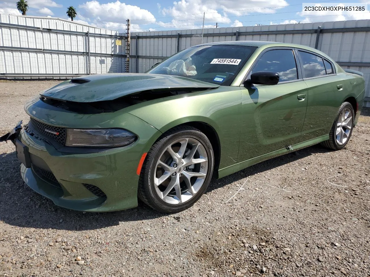 2023 Dodge Charger Gt VIN: 2C3CDXHGXPH651285 Lot: 74591544