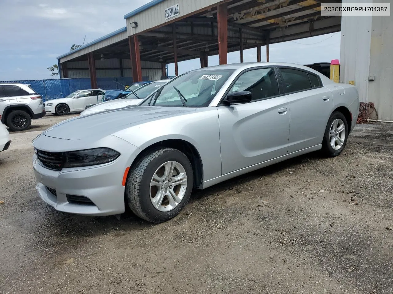 2023 Dodge Charger Sxt VIN: 2C3CDXBG9PH704387 Lot: 75140314