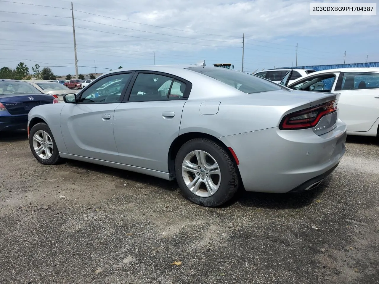 2023 Dodge Charger Sxt VIN: 2C3CDXBG9PH704387 Lot: 75140314