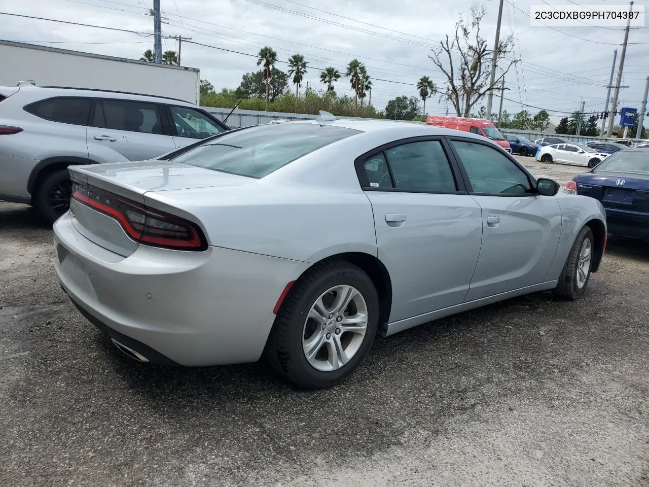 2023 Dodge Charger Sxt VIN: 2C3CDXBG9PH704387 Lot: 75140314