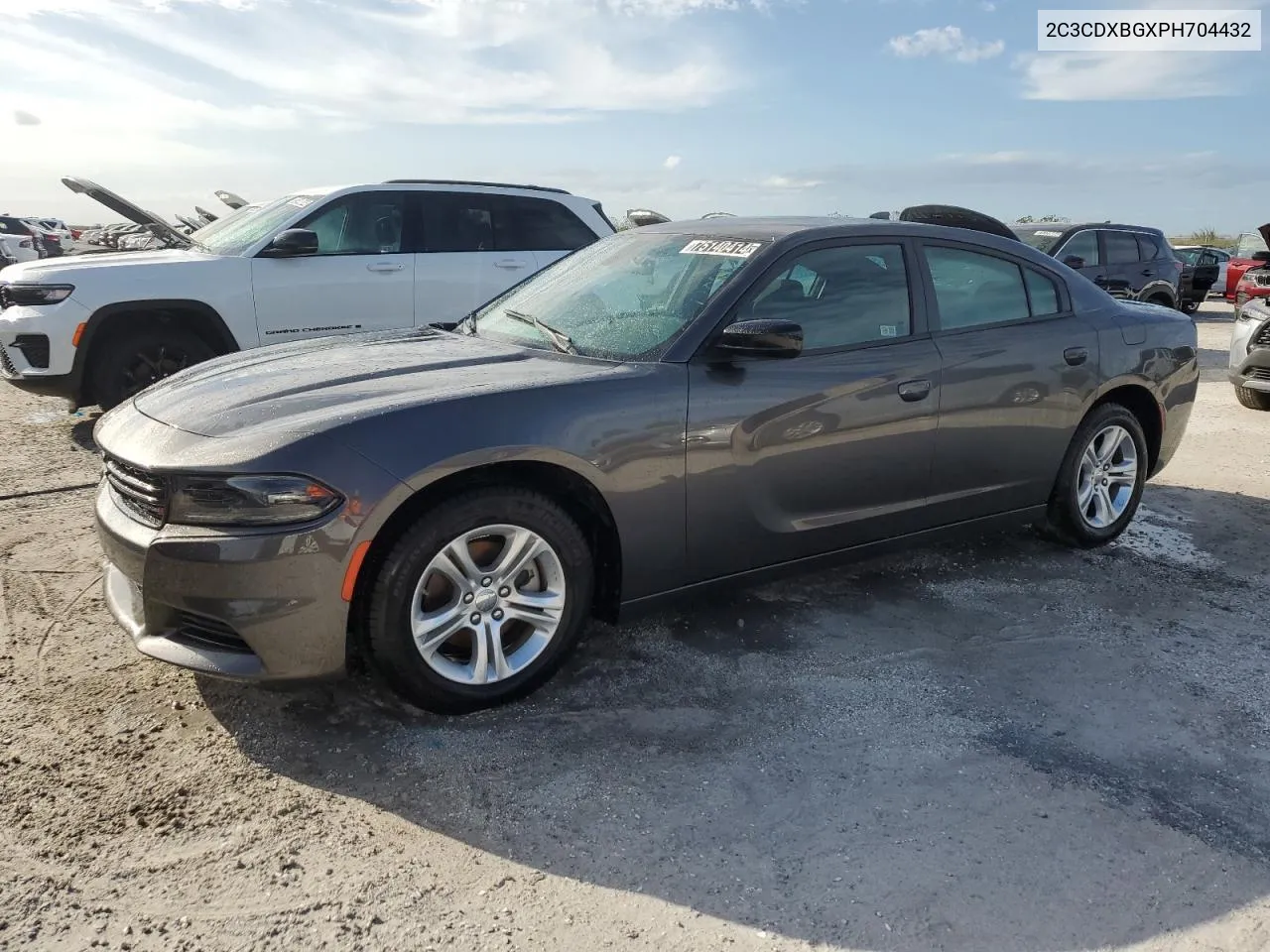 2023 Dodge Charger Sxt VIN: 2C3CDXBGXPH704432 Lot: 75140414