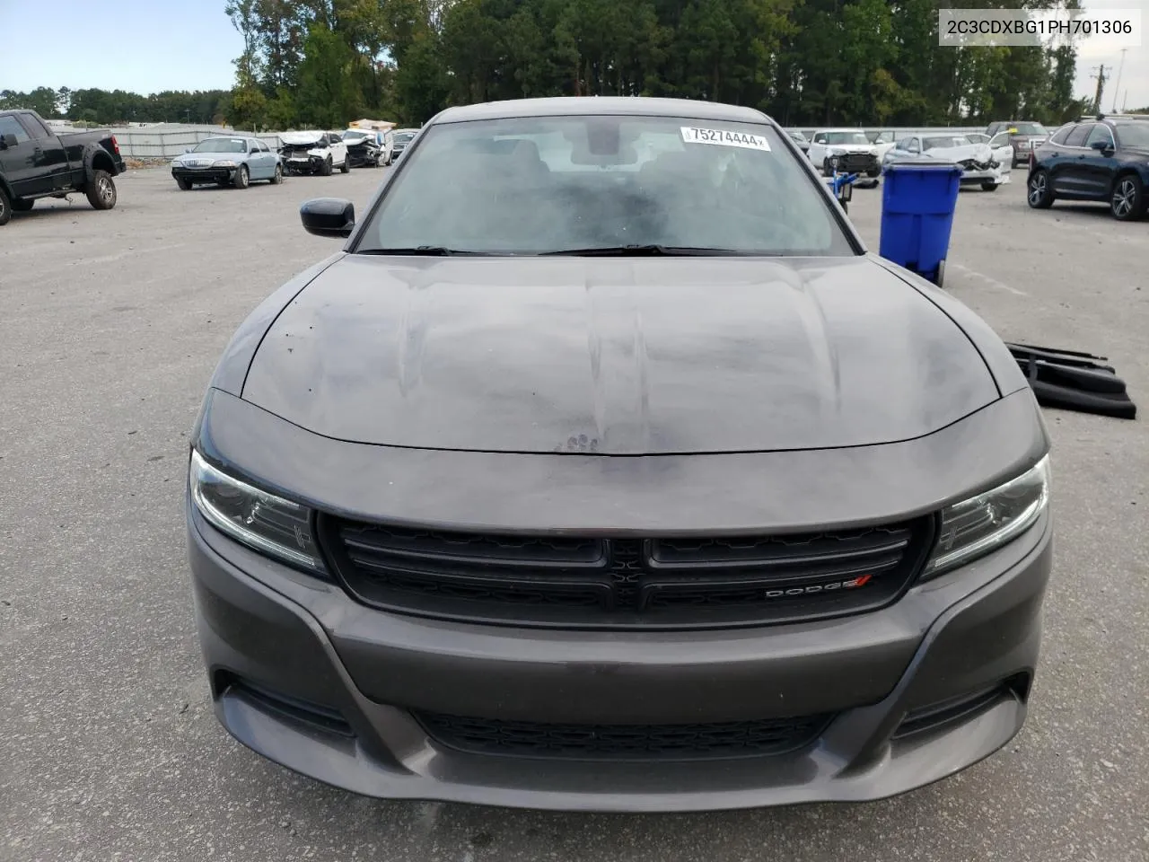 2023 Dodge Charger Sxt VIN: 2C3CDXBG1PH701306 Lot: 75274444