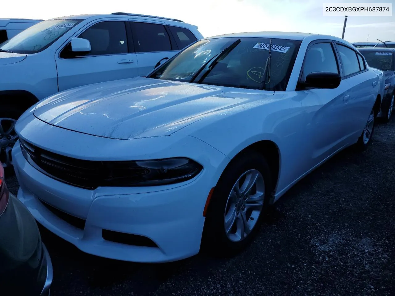 2023 Dodge Charger Sxt VIN: 2C3CDXBGXPH687874 Lot: 75348484