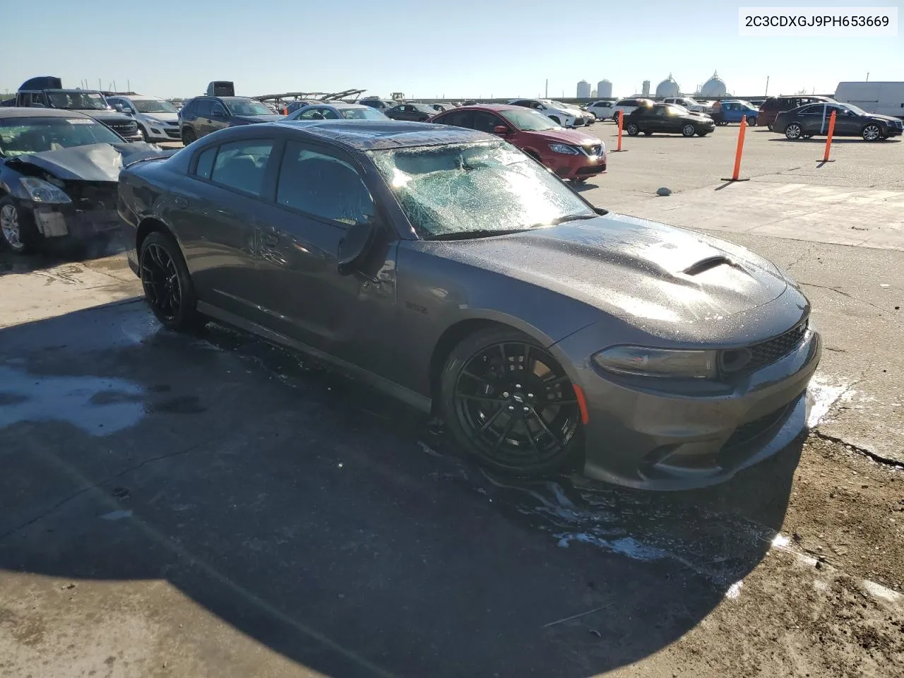 2023 Dodge Charger Scat Pack VIN: 2C3CDXGJ9PH653669 Lot: 75458044