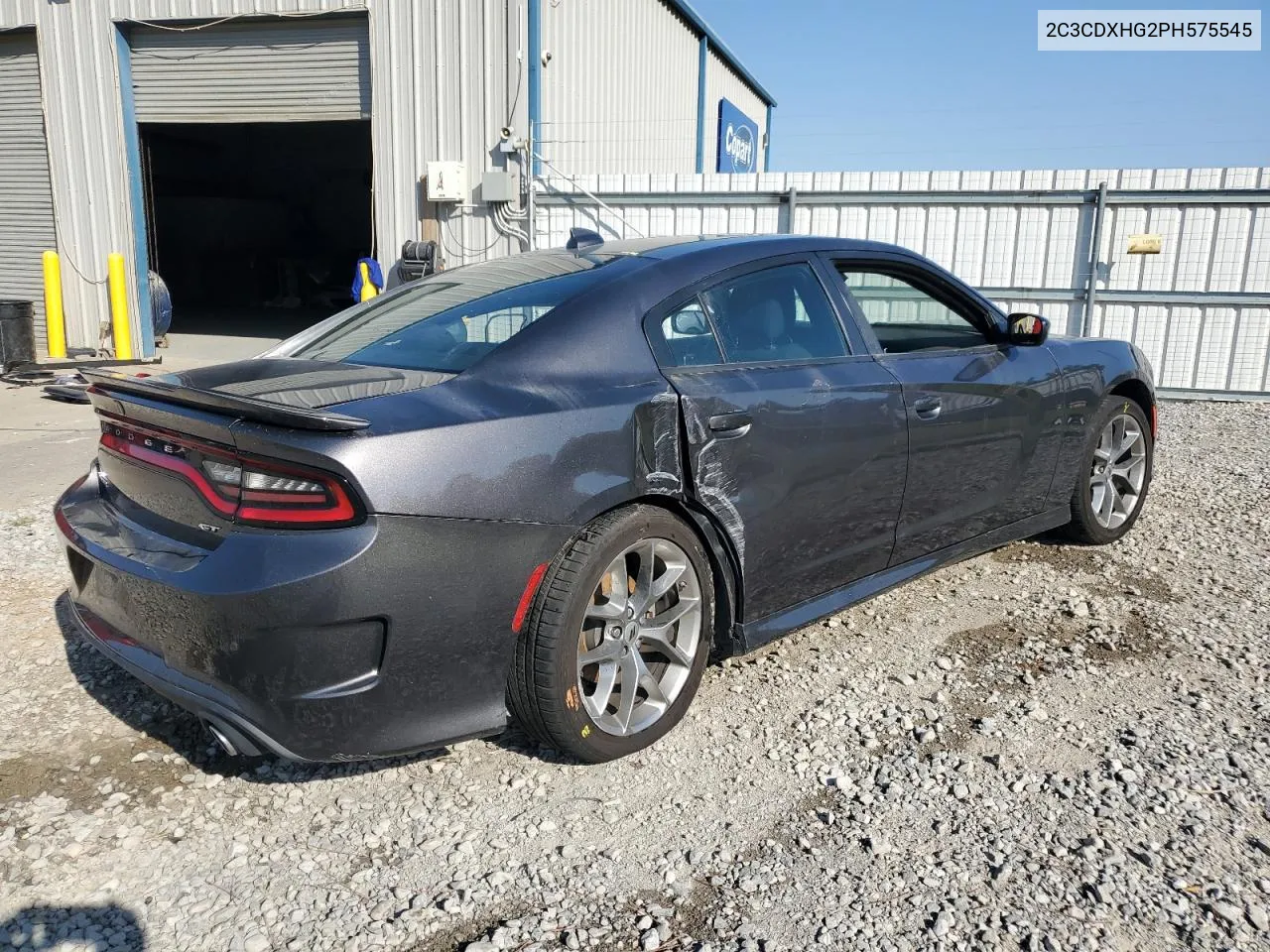 2023 Dodge Charger Gt VIN: 2C3CDXHG2PH575545 Lot: 75722594