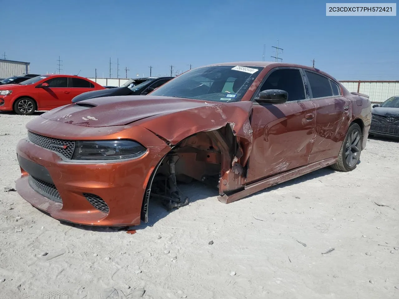 2023 Dodge Charger R/T VIN: 2C3CDXCT7PH572421 Lot: 75856544