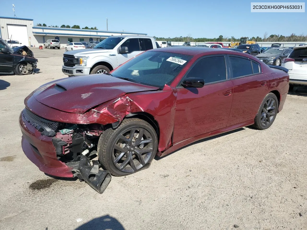 2023 Dodge Charger Gt VIN: 2C3CDXHG0PH653031 Lot: 75862564