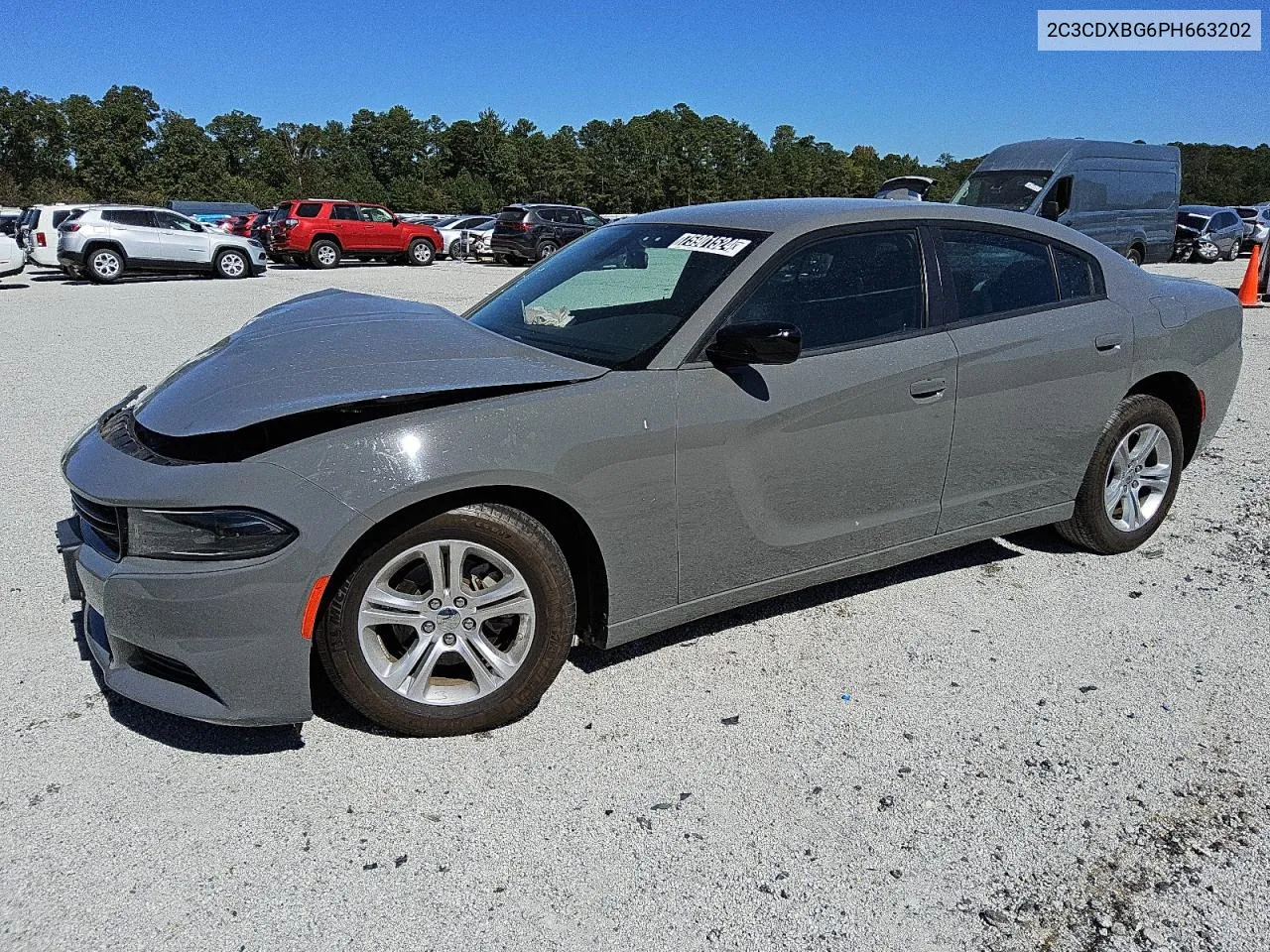 2023 Dodge Charger Sxt VIN: 2C3CDXBG6PH663202 Lot: 75901524