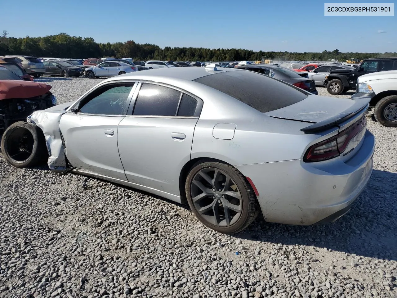 2023 Dodge Charger Sxt VIN: 2C3CDXBG8PH531901 Lot: 76401184