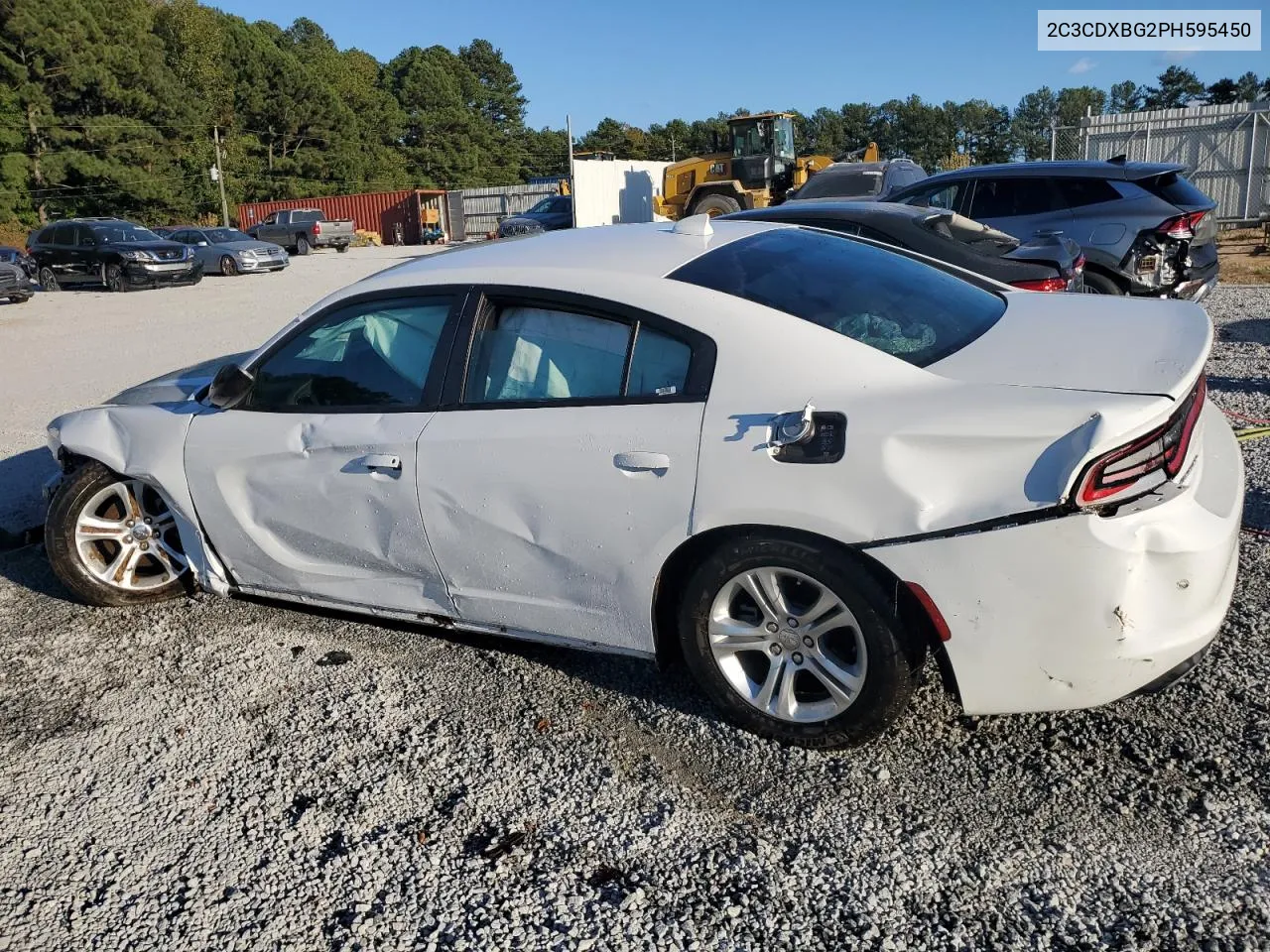 2023 Dodge Charger Sxt VIN: 2C3CDXBG2PH595450 Lot: 76523974