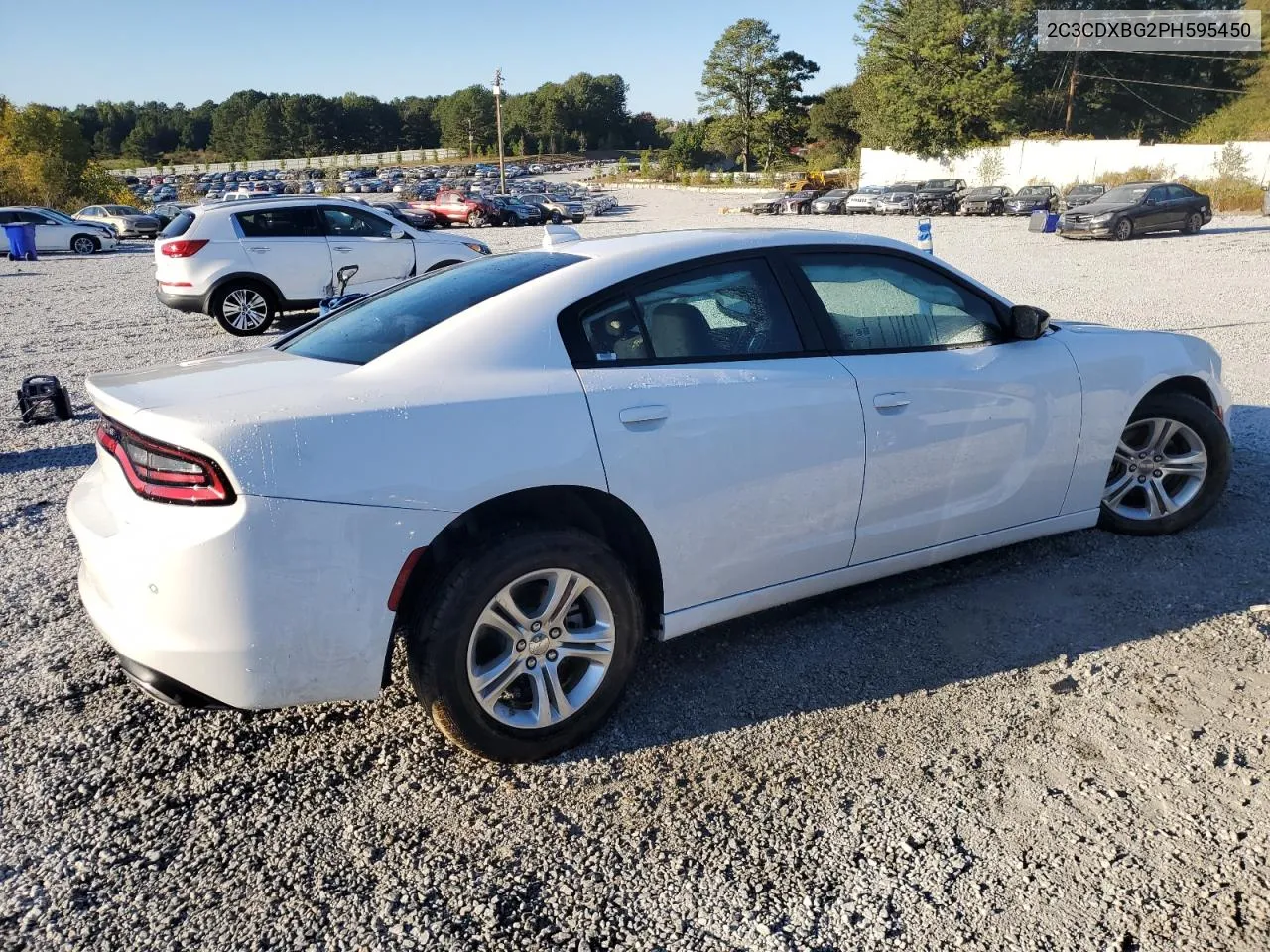 2023 Dodge Charger Sxt VIN: 2C3CDXBG2PH595450 Lot: 76523974