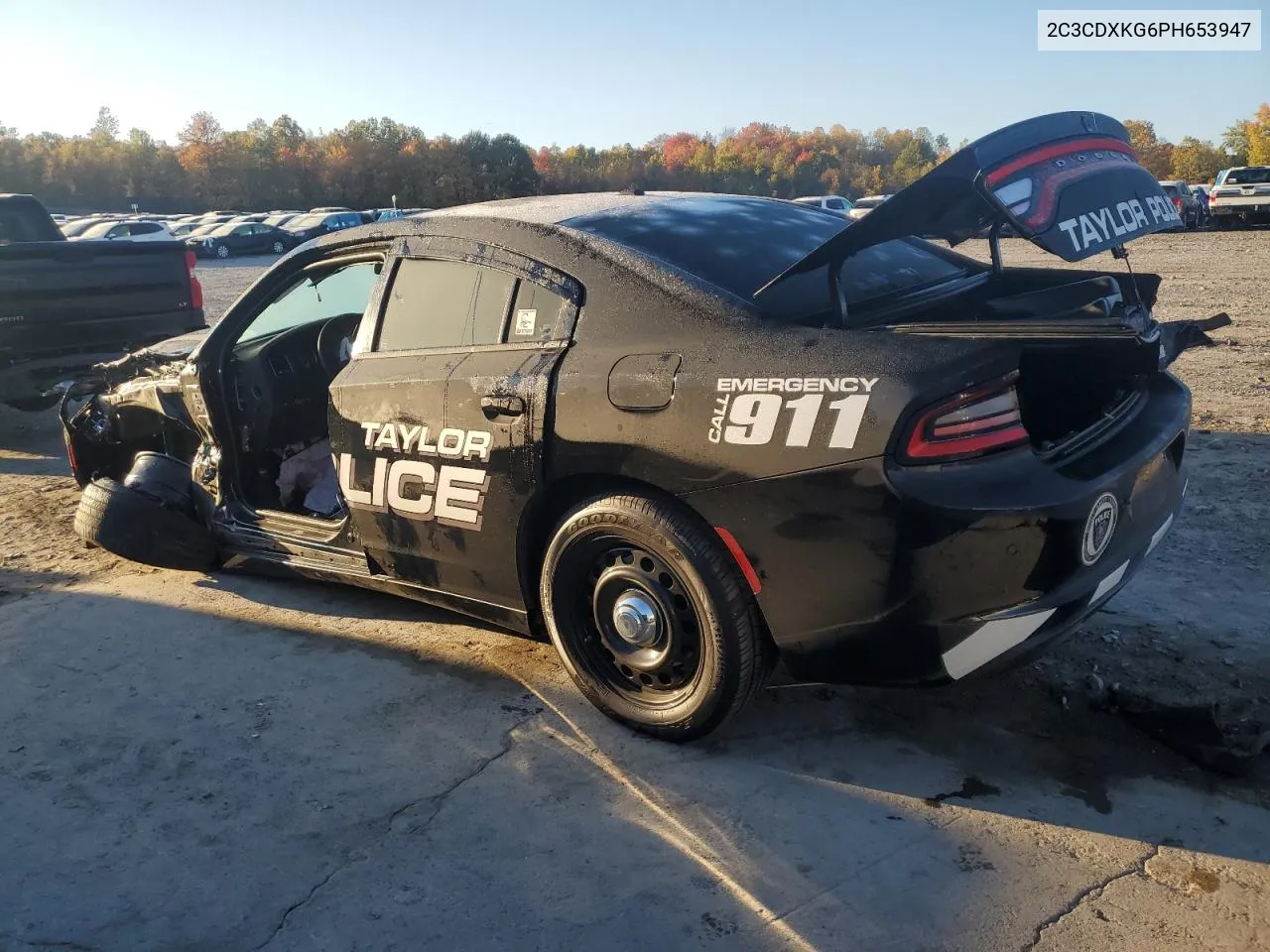 2023 Dodge Charger Police VIN: 2C3CDXKG6PH653947 Lot: 76569304