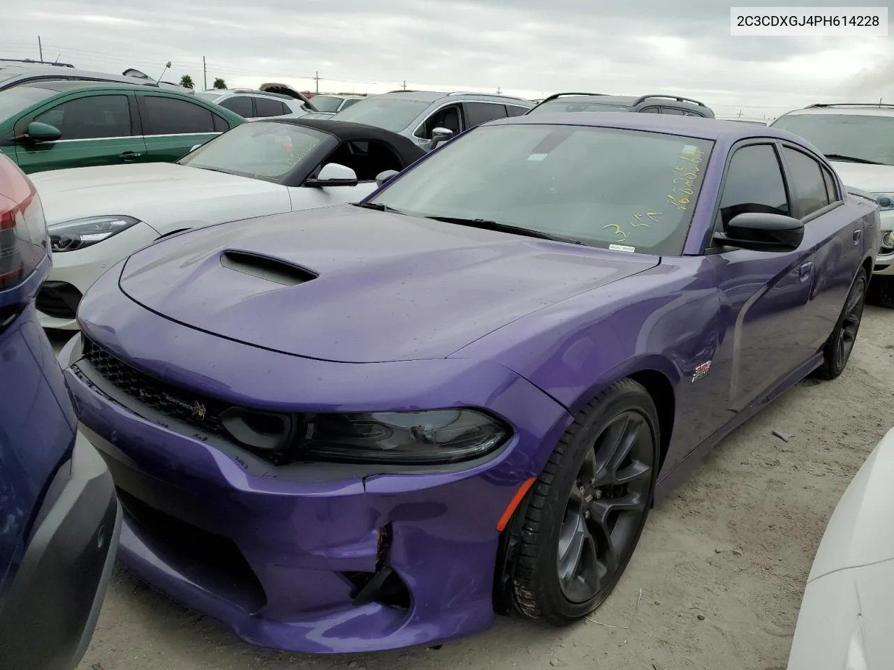 2023 Dodge Charger Scat Pack VIN: 2C3CDXGJ4PH614228 Lot: 76826564