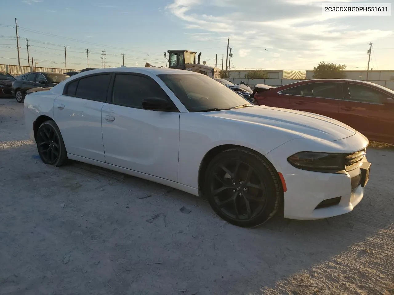 2023 Dodge Charger Sxt VIN: 2C3CDXBG0PH551611 Lot: 76834504