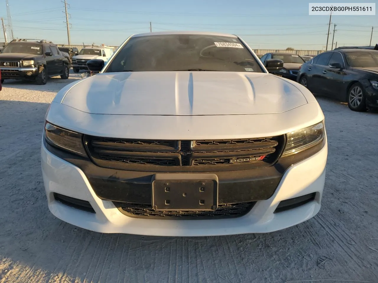 2023 Dodge Charger Sxt VIN: 2C3CDXBG0PH551611 Lot: 76834504