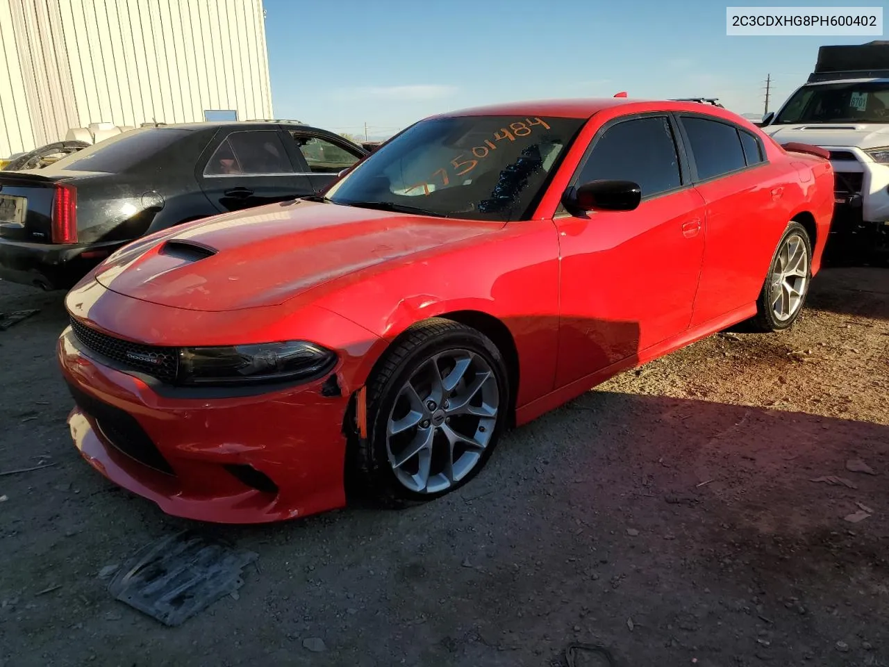 2023 Dodge Charger Gt VIN: 2C3CDXHG8PH600402 Lot: 77501484