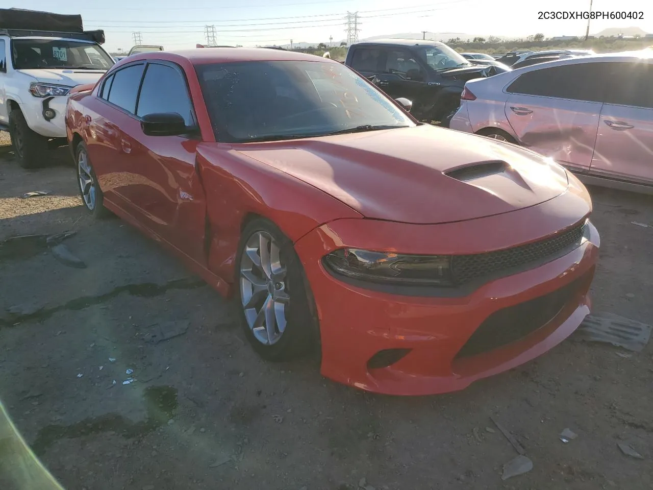 2023 Dodge Charger Gt VIN: 2C3CDXHG8PH600402 Lot: 77501484