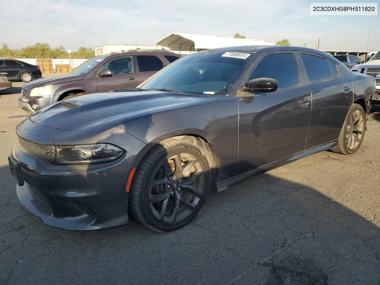 2023 Dodge Charger Gt VIN: 2C3CDXHG8PH511820 Lot: 77668024