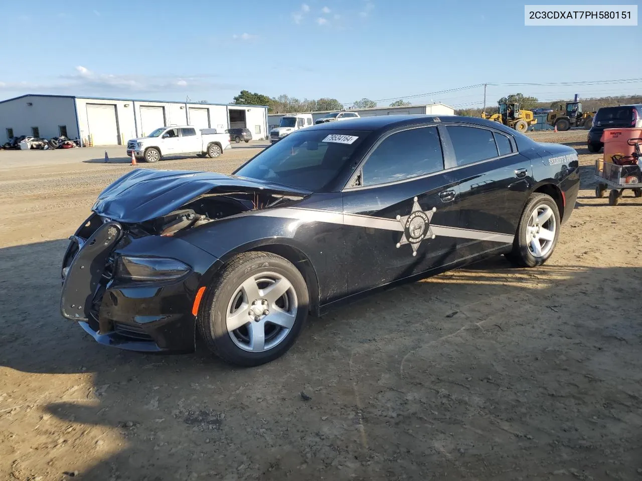 2023 Dodge Charger Police VIN: 2C3CDXAT7PH580151 Lot: 79534164