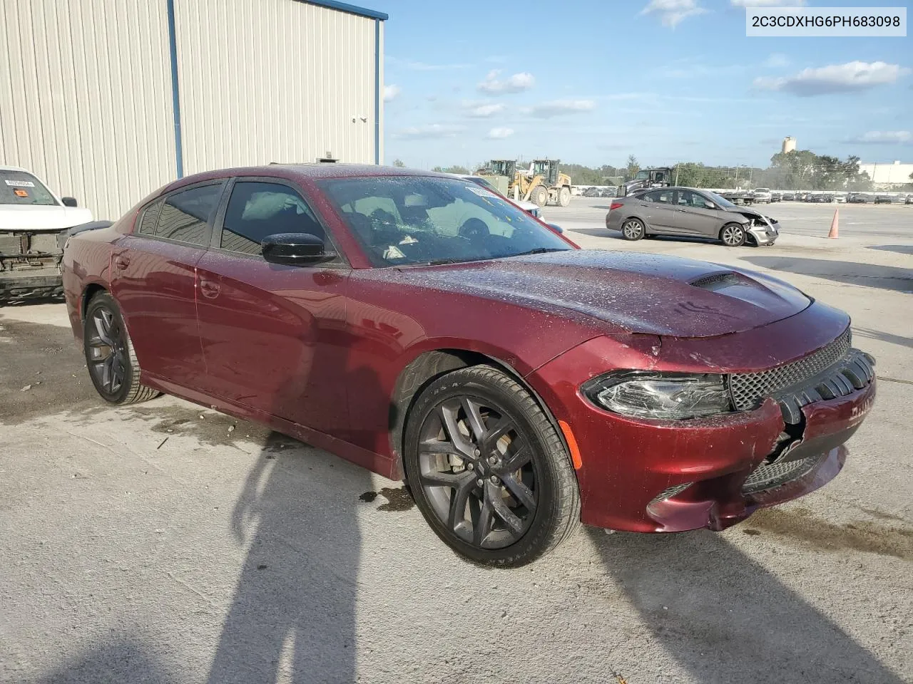 2023 Dodge Charger Gt VIN: 2C3CDXHG6PH683098 Lot: 80563204