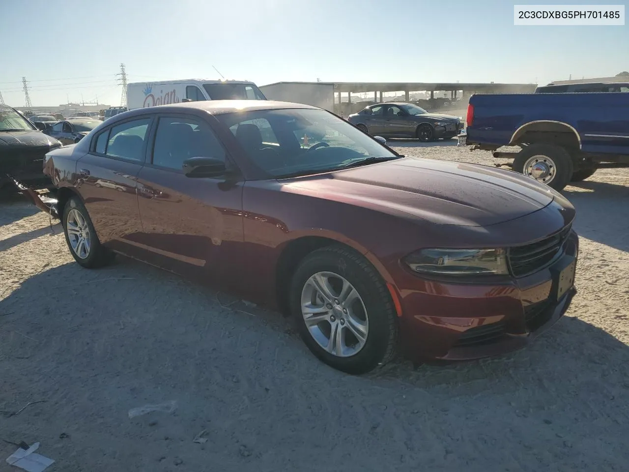 2023 Dodge Charger Sxt VIN: 2C3CDXBG5PH701485 Lot: 80939894