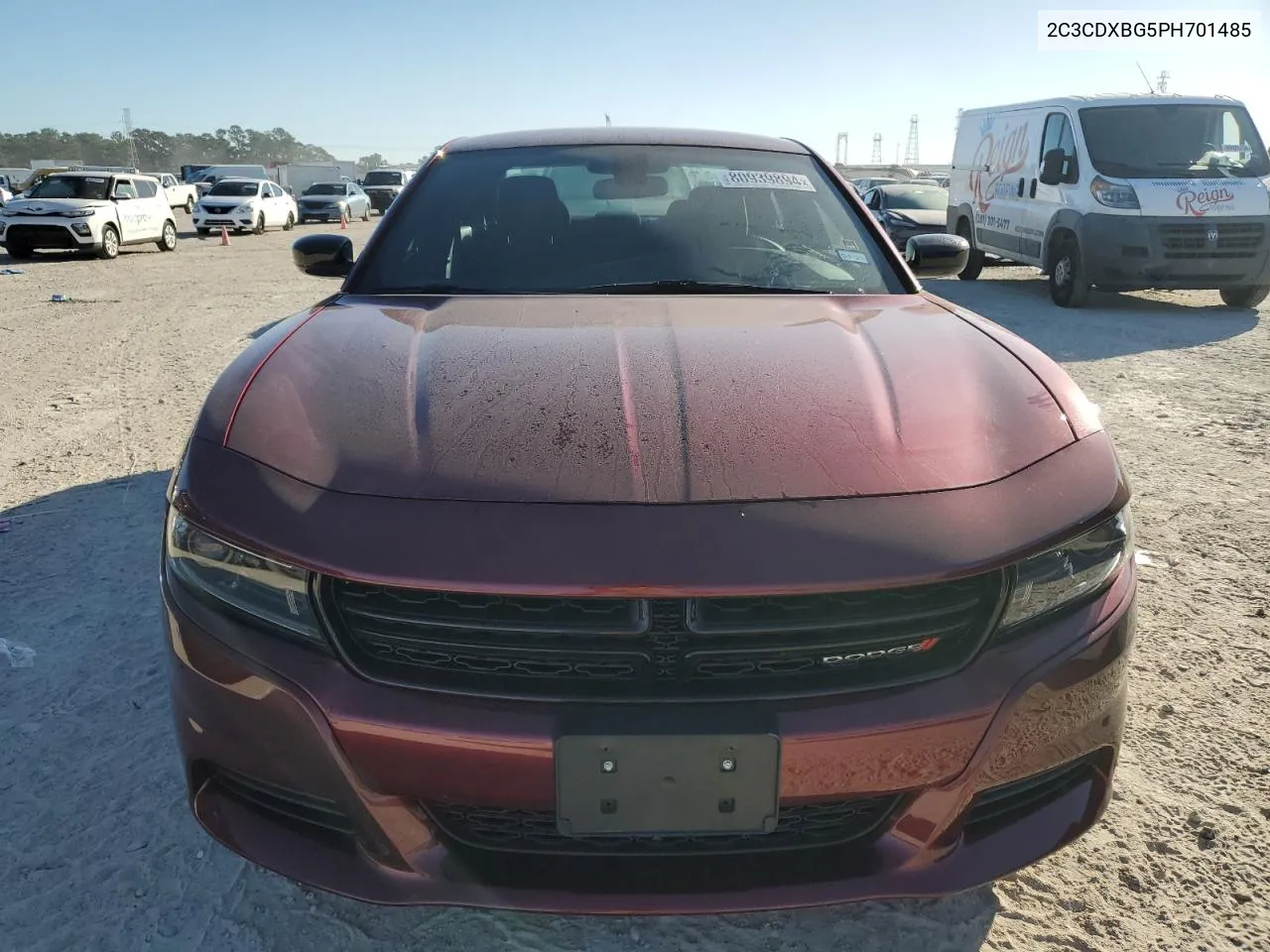 2023 Dodge Charger Sxt VIN: 2C3CDXBG5PH701485 Lot: 80939894