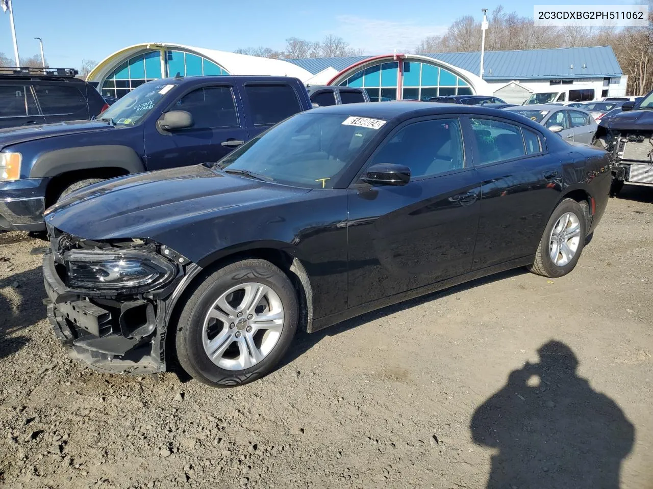 2023 Dodge Charger Sxt VIN: 2C3CDXBG2PH511062 Lot: 81498024