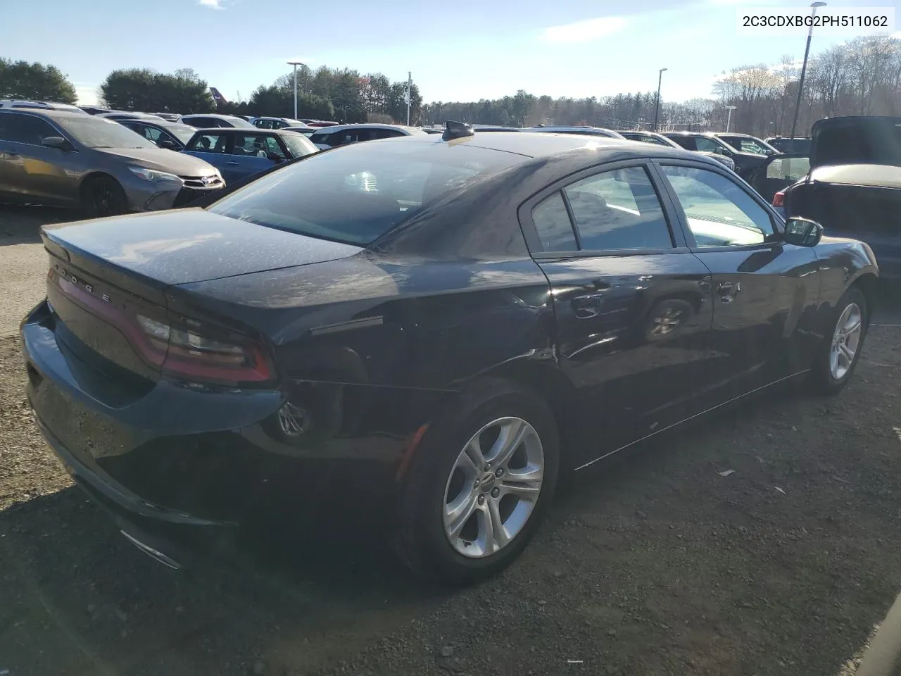 2023 Dodge Charger Sxt VIN: 2C3CDXBG2PH511062 Lot: 81498024