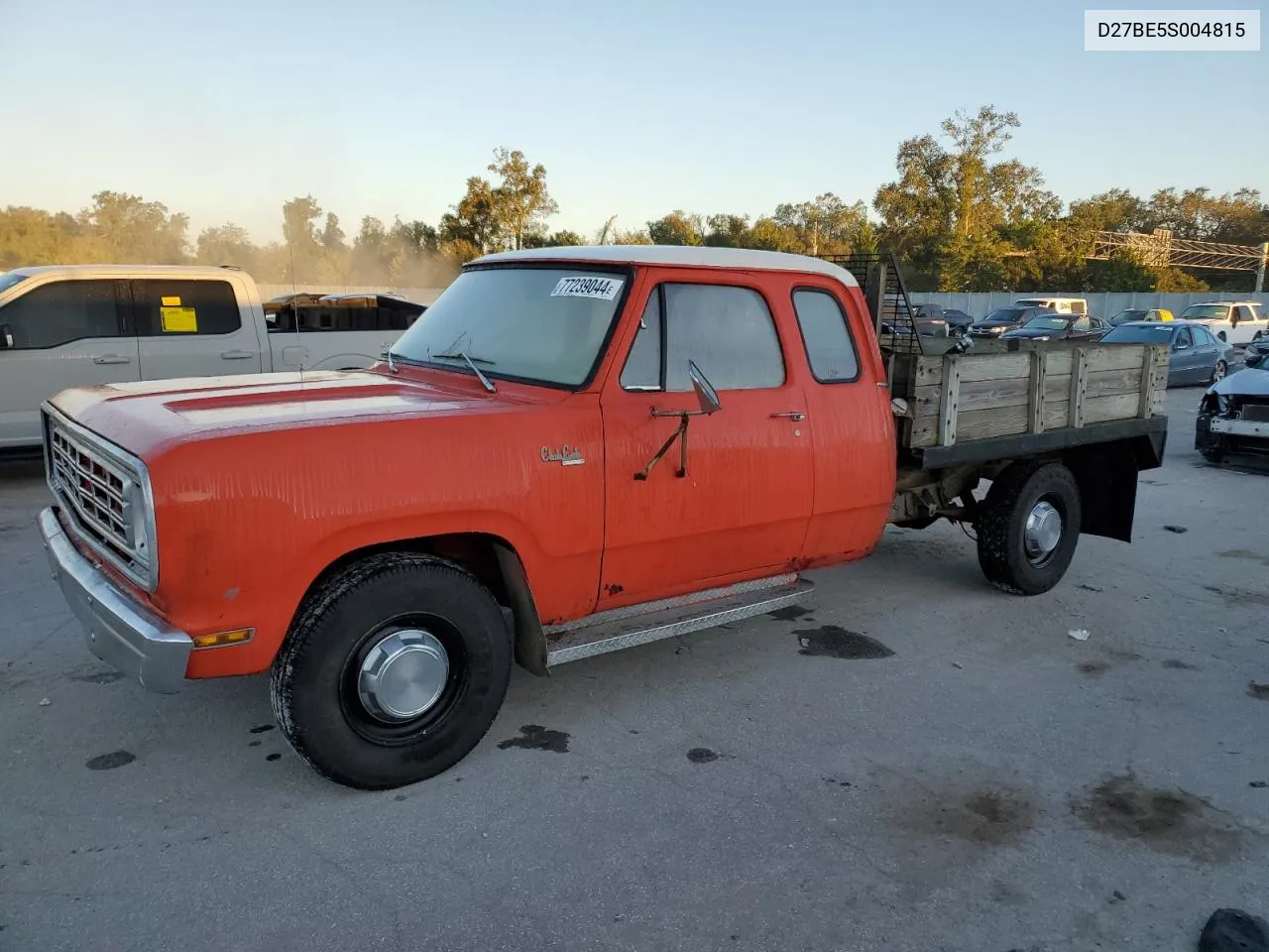 1975 Dodge D200 VIN: D27BE5S004815 Lot: 77239044