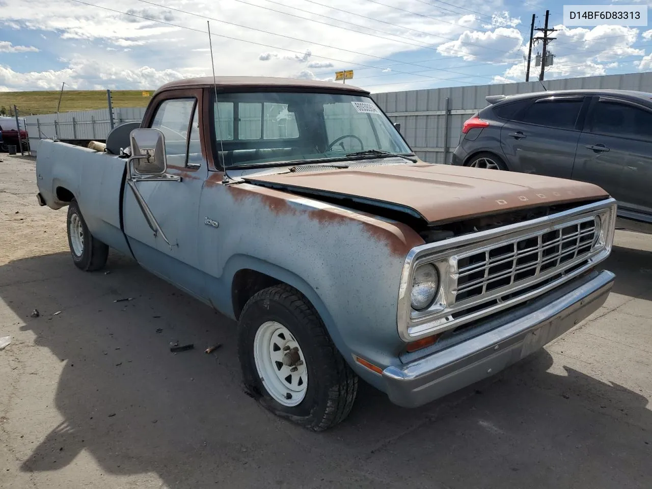 1976 Dodge D100 VIN: D14BF6D83313 Lot: 60938964