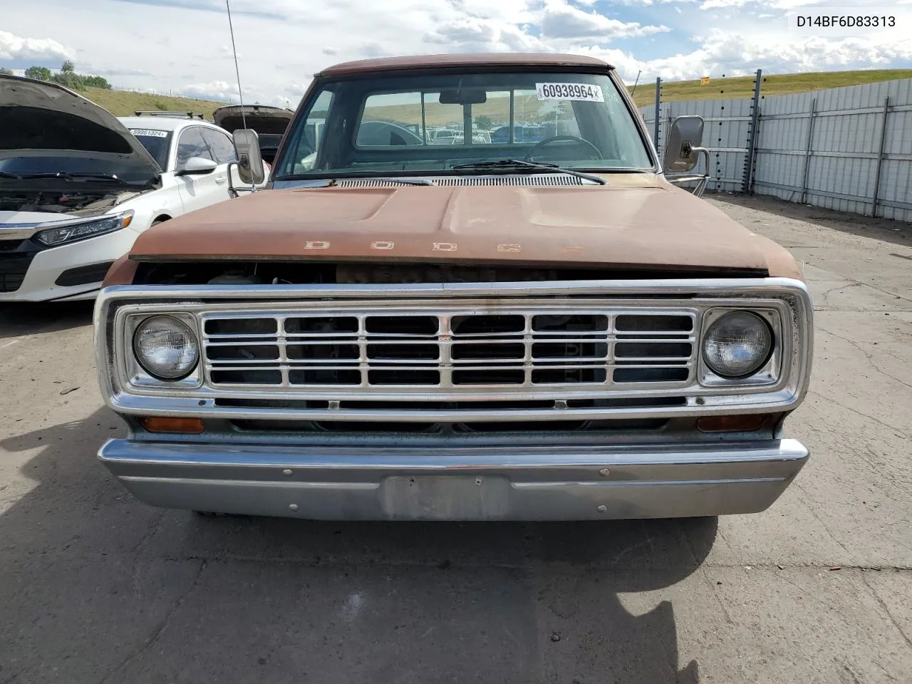 1976 Dodge D100 VIN: D14BF6D83313 Lot: 60938964