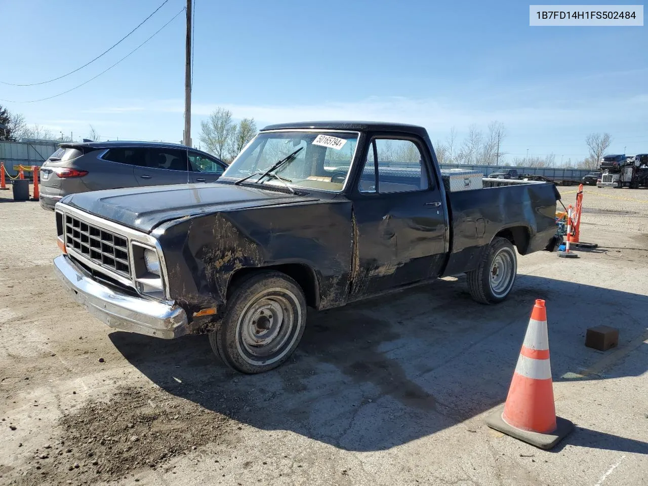 1985 Dodge D-Series D100 VIN: 1B7FD14H1FS502484 Lot: 50165794