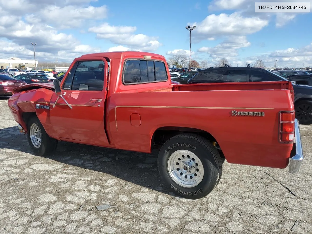 1985 Dodge D-Series D100 VIN: 1B7FD14H5FS634745 Lot: 81365044