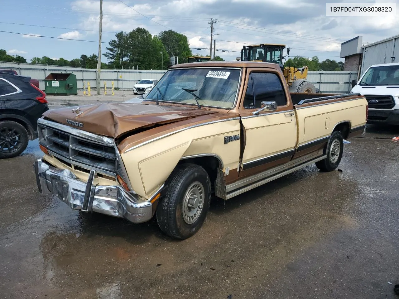 1986 Dodge D-Series D100 VIN: 1B7FD04TXGS008320 Lot: 50596354