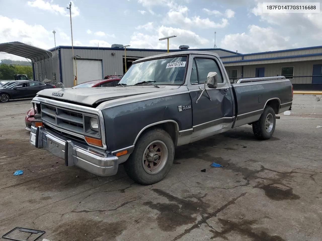 1B7FD14T7GS116688 1986 Dodge D-Series D150