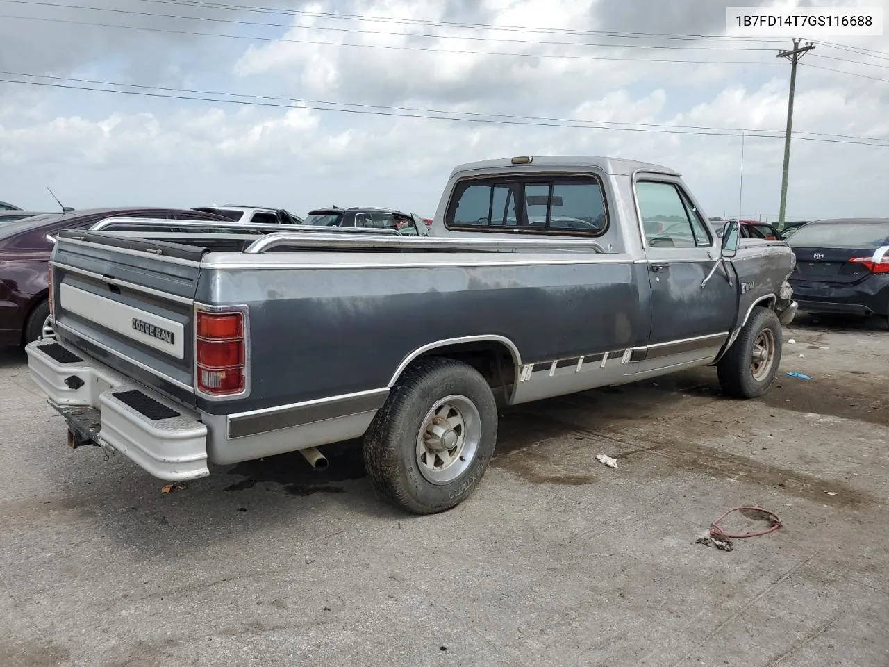 1986 Dodge D-Series D150 VIN: 1B7FD14T7GS116688 Lot: 64416724