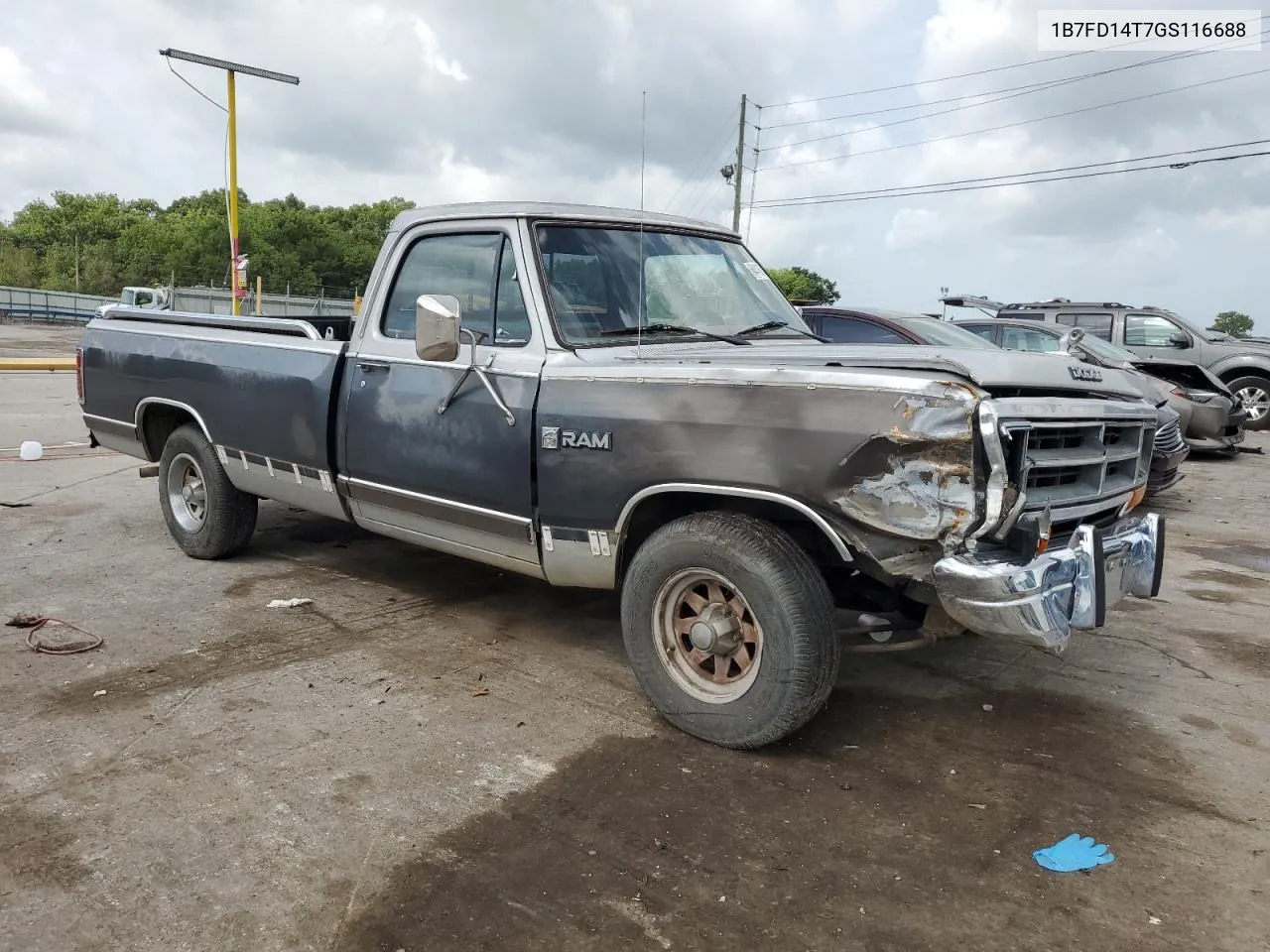 1986 Dodge D-Series D150 VIN: 1B7FD14T7GS116688 Lot: 64416724