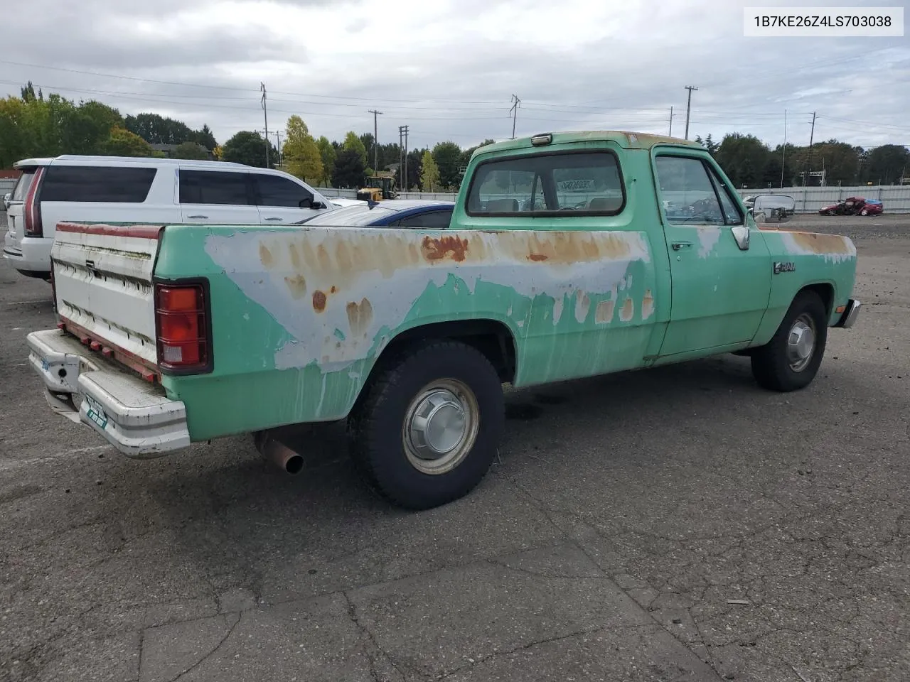 1990 Dodge D-Series D200 VIN: 1B7KE26Z4LS703038 Lot: 75326364