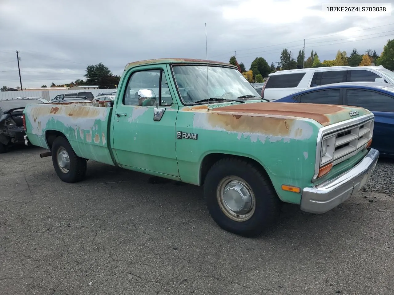 1990 Dodge D-Series D200 VIN: 1B7KE26Z4LS703038 Lot: 75326364