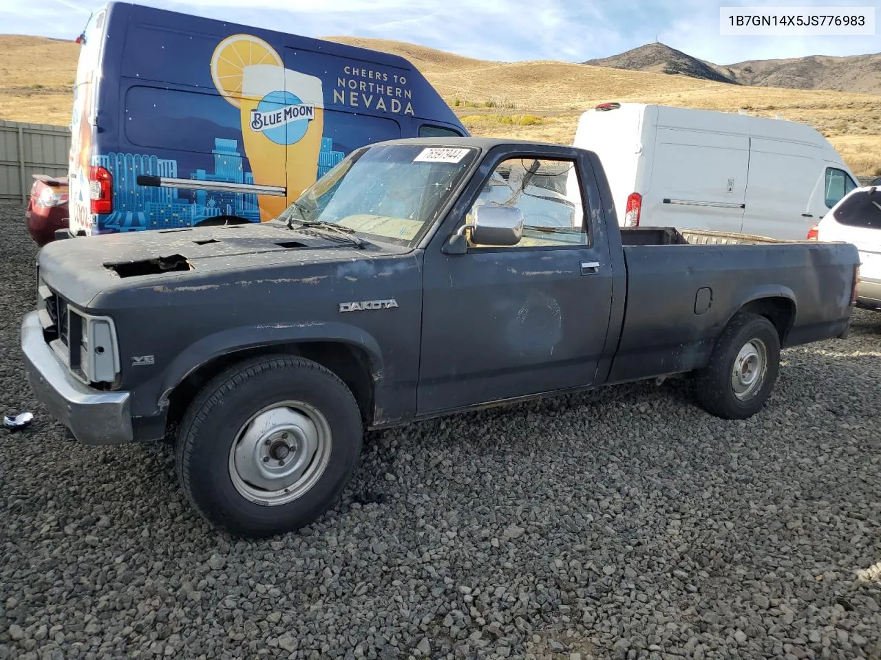 1988 Dodge Dakota VIN: 1B7GN14X5JS776983 Lot: 76597944