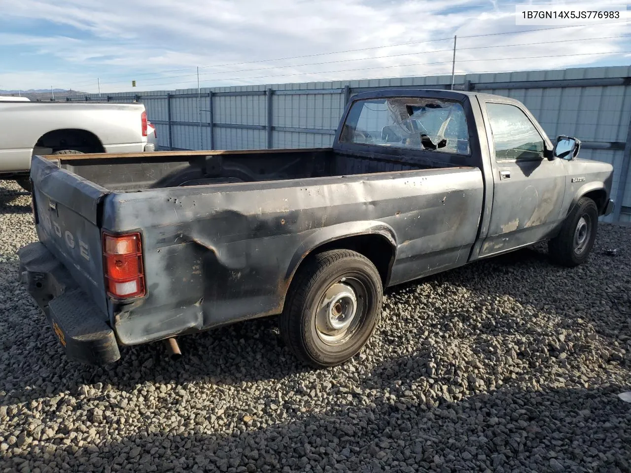 1988 Dodge Dakota VIN: 1B7GN14X5JS776983 Lot: 76597944