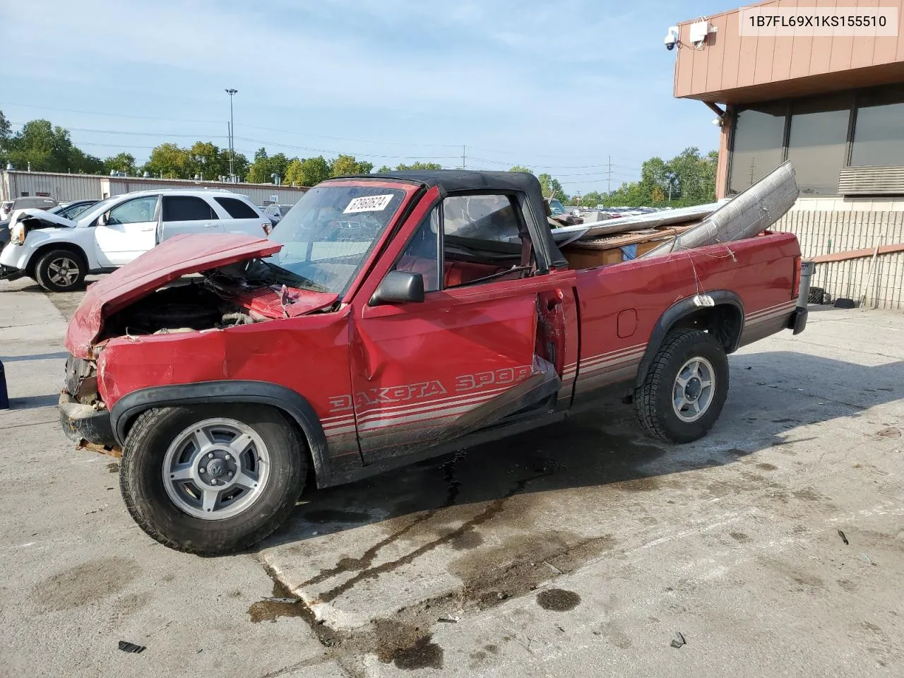 1B7FL69X1KS155510 1989 Dodge Dakota Sport