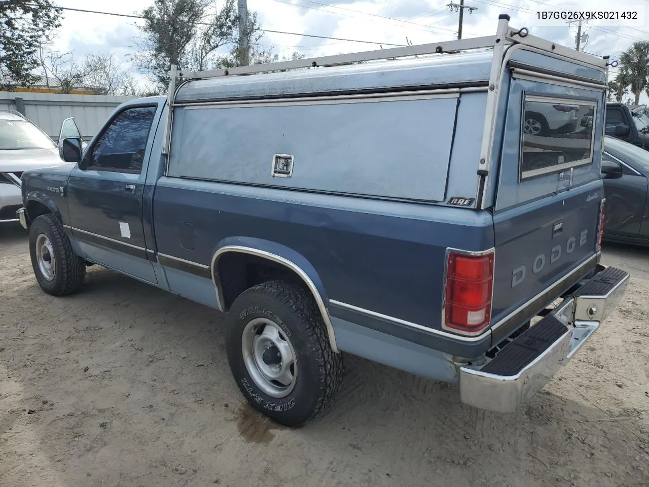 1989 Dodge Dakota VIN: 1B7GG26X9KS021432 Lot: 78311494