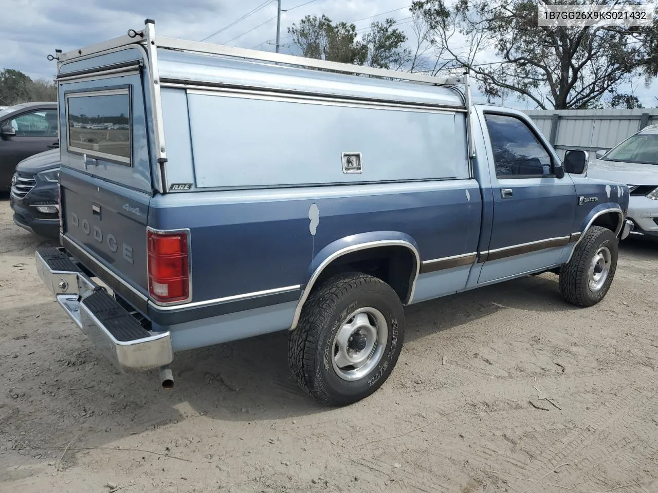 1989 Dodge Dakota VIN: 1B7GG26X9KS021432 Lot: 78311494