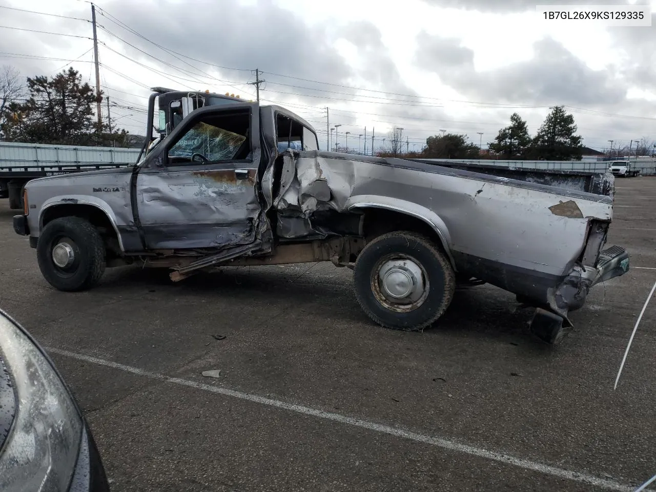 1B7GL26X9KS129335 1989 Dodge Dakota