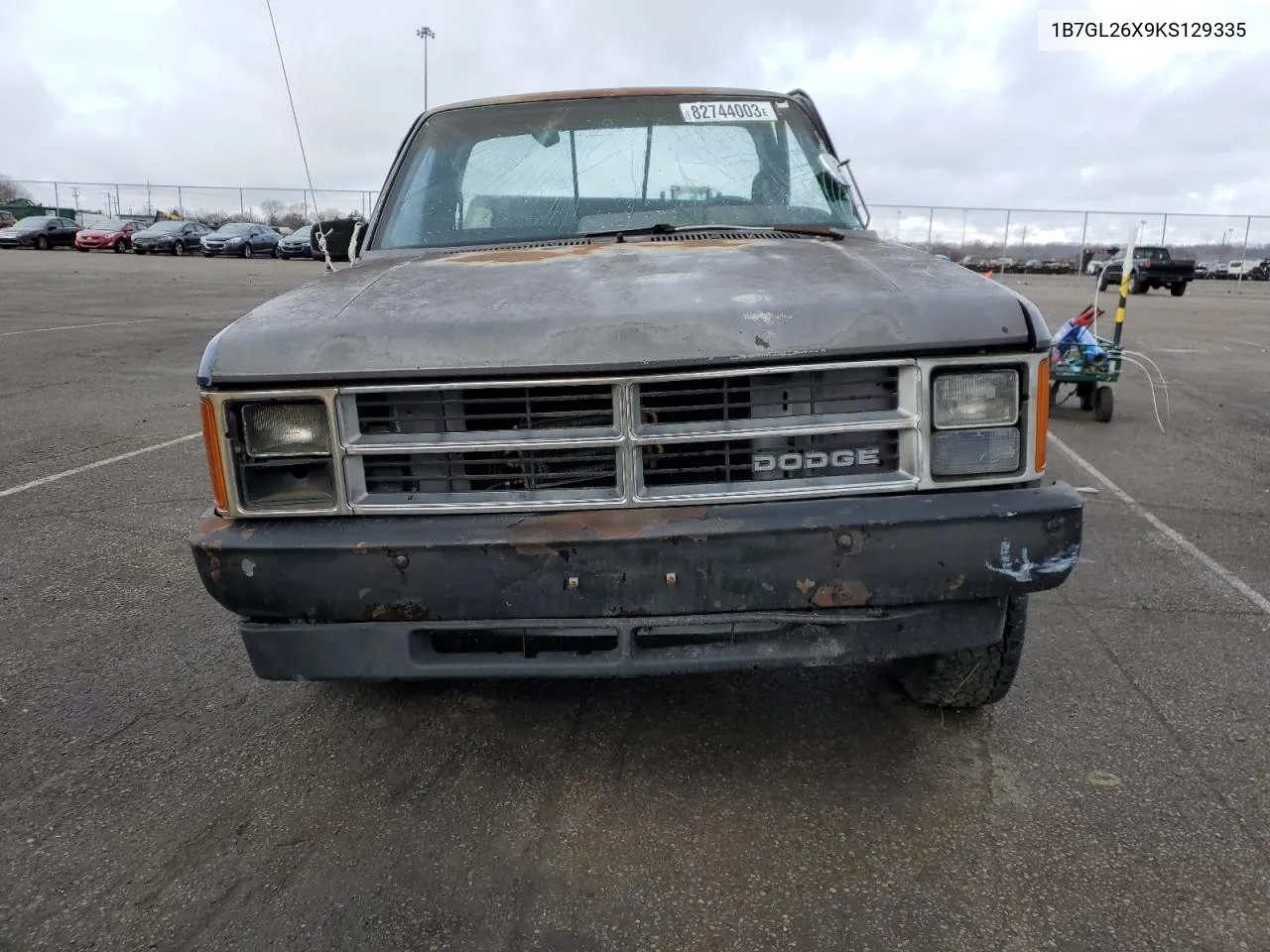 1989 Dodge Dakota VIN: 1B7GL26X9KS129335 Lot: 82744003