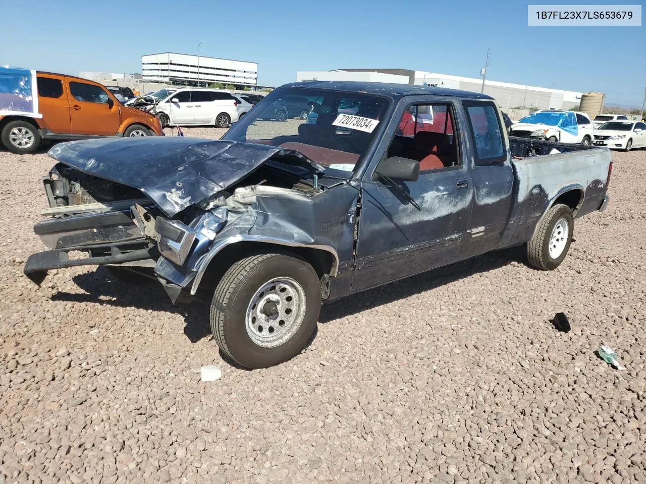 1990 Dodge Dakota VIN: 1B7FL23X7LS653679 Lot: 72073034