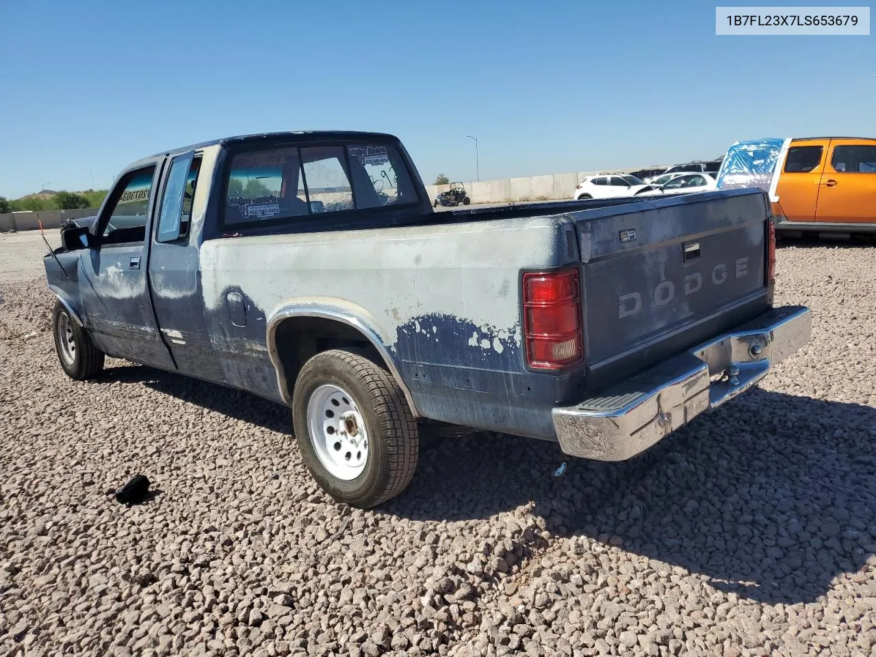 1990 Dodge Dakota VIN: 1B7FL23X7LS653679 Lot: 72073034