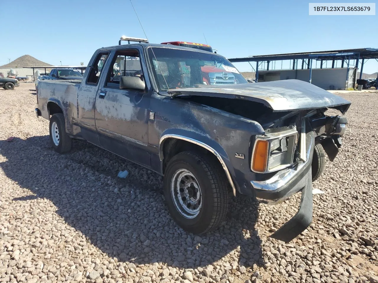 1990 Dodge Dakota VIN: 1B7FL23X7LS653679 Lot: 72073034