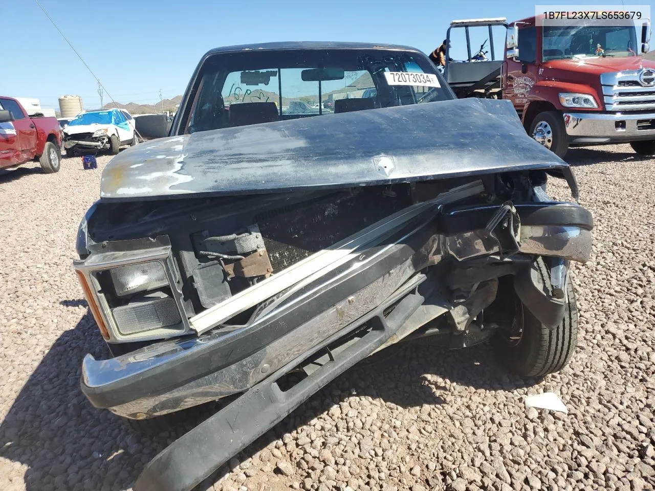 1990 Dodge Dakota VIN: 1B7FL23X7LS653679 Lot: 72073034